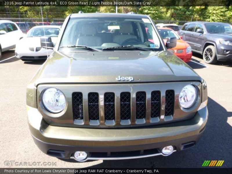 ECO Green Pearl / Light Pebble Beige/Dark Slate Gray 2016 Jeep Patriot Latitude 4x4