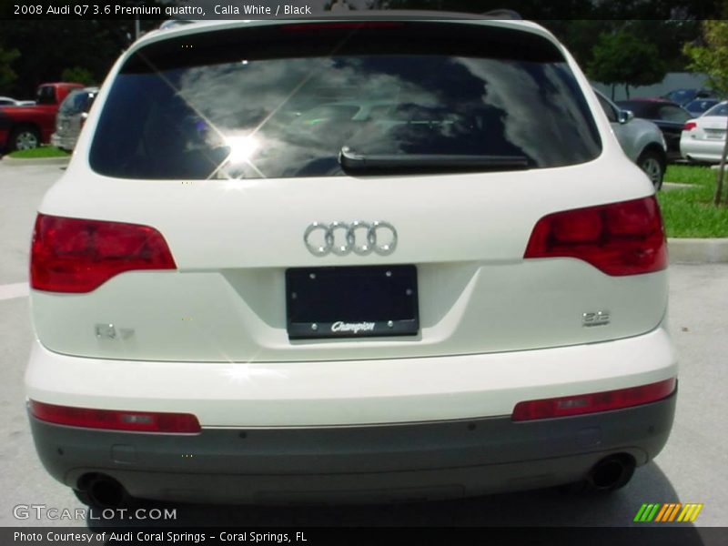 Calla White / Black 2008 Audi Q7 3.6 Premium quattro