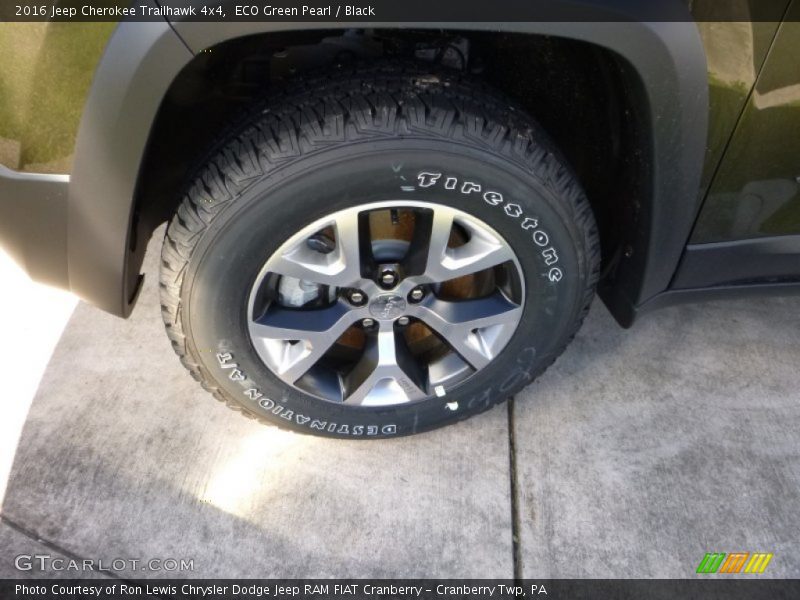 ECO Green Pearl / Black 2016 Jeep Cherokee Trailhawk 4x4