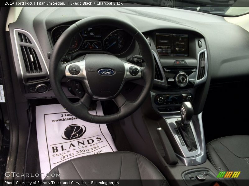 Tuxedo Black / Charcoal Black 2014 Ford Focus Titanium Sedan