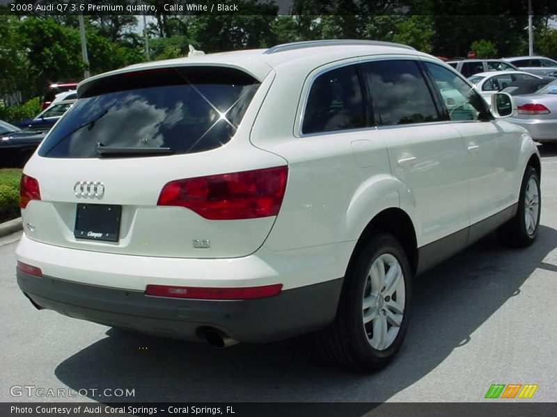 Calla White / Black 2008 Audi Q7 3.6 Premium quattro