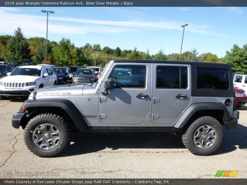  2016 Wrangler Unlimited Rubicon 4x4 Billet Silver Metallic