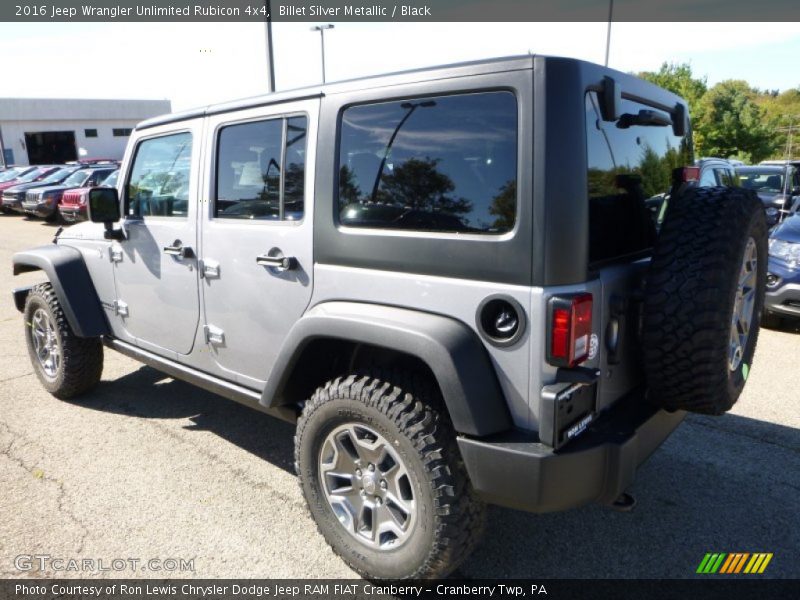 Billet Silver Metallic / Black 2016 Jeep Wrangler Unlimited Rubicon 4x4