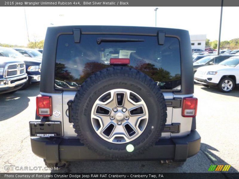 Billet Silver Metallic / Black 2016 Jeep Wrangler Unlimited Rubicon 4x4