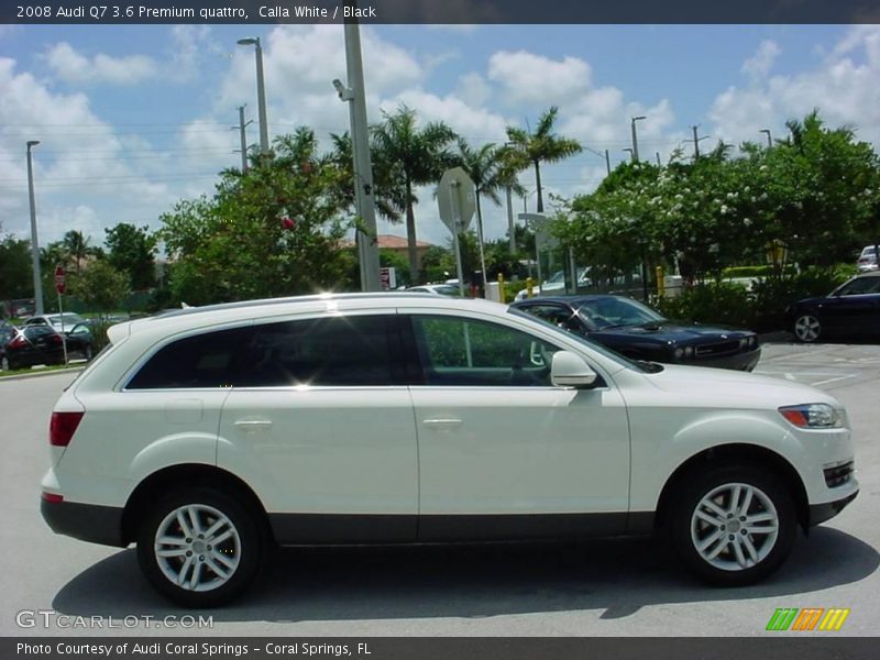 Calla White / Black 2008 Audi Q7 3.6 Premium quattro