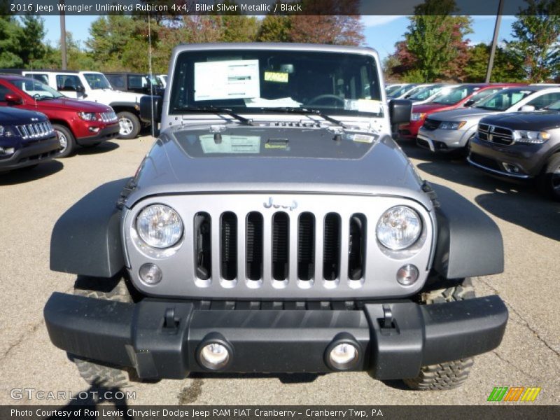 Billet Silver Metallic / Black 2016 Jeep Wrangler Unlimited Rubicon 4x4