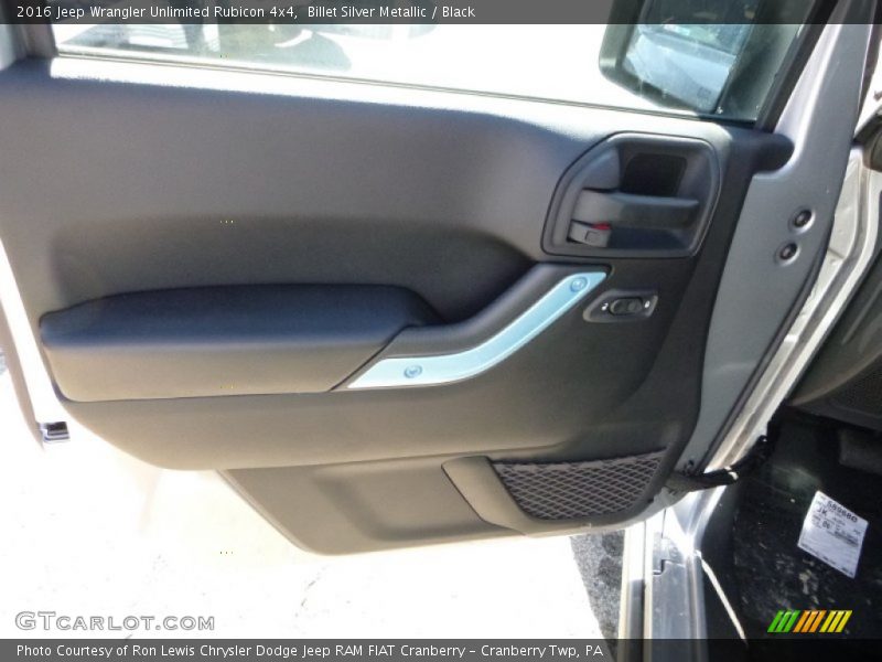 Billet Silver Metallic / Black 2016 Jeep Wrangler Unlimited Rubicon 4x4