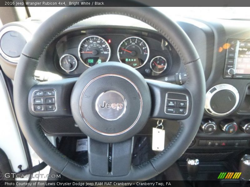 Bright White / Black 2016 Jeep Wrangler Rubicon 4x4