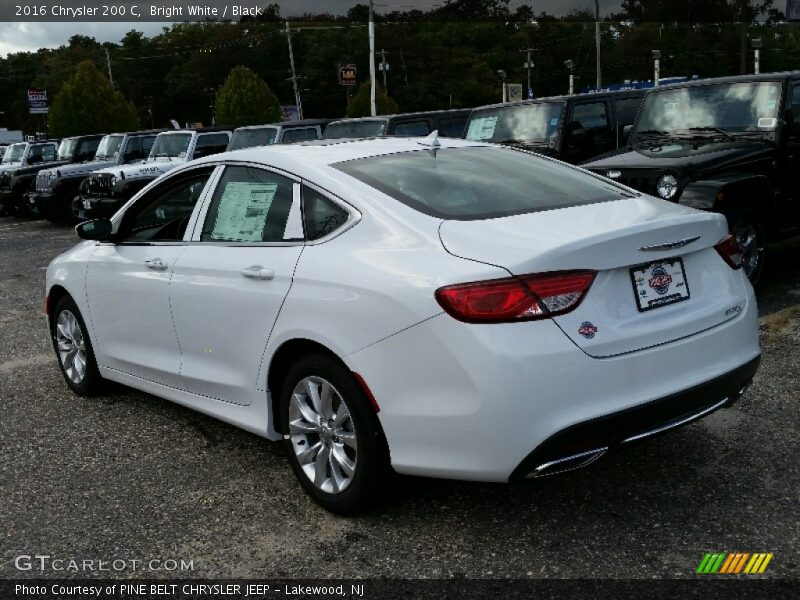 Bright White / Black 2016 Chrysler 200 C