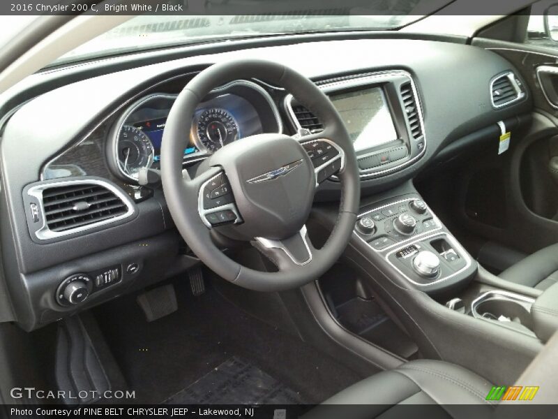 Bright White / Black 2016 Chrysler 200 C