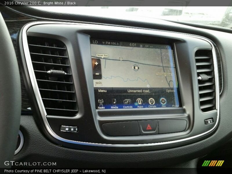 Bright White / Black 2016 Chrysler 200 C