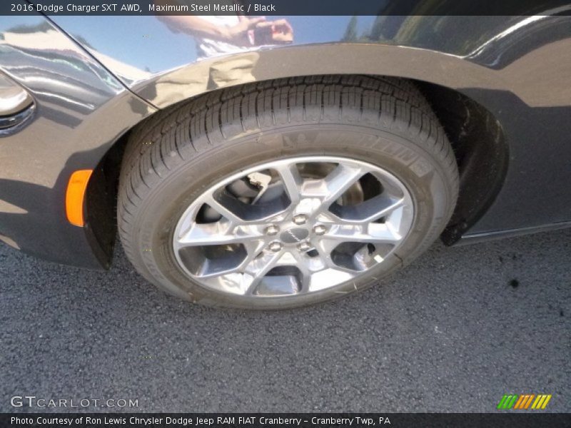 Maximum Steel Metallic / Black 2016 Dodge Charger SXT AWD