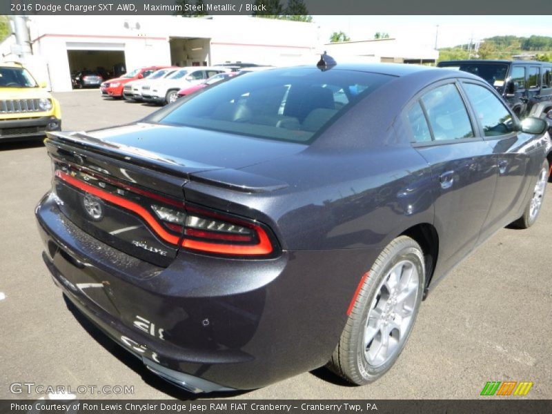 Maximum Steel Metallic / Black 2016 Dodge Charger SXT AWD