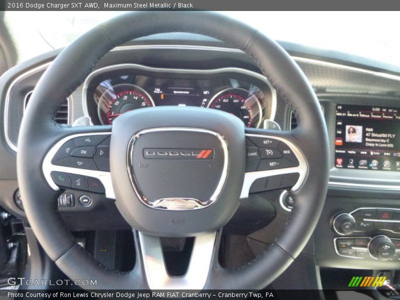 Maximum Steel Metallic / Black 2016 Dodge Charger SXT AWD