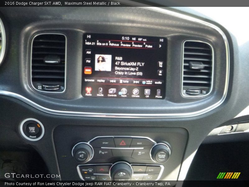 Maximum Steel Metallic / Black 2016 Dodge Charger SXT AWD