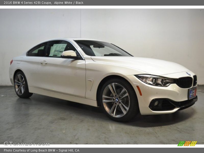 Alpine White / Black 2016 BMW 4 Series 428i Coupe