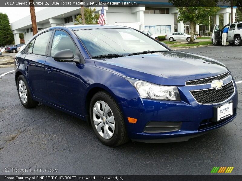 Blue Topaz Metallic / Jet Black/Medium Titanium 2013 Chevrolet Cruze LS
