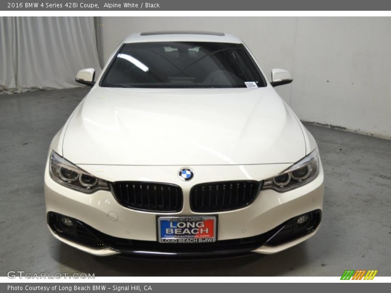 Alpine White / Black 2016 BMW 4 Series 428i Coupe