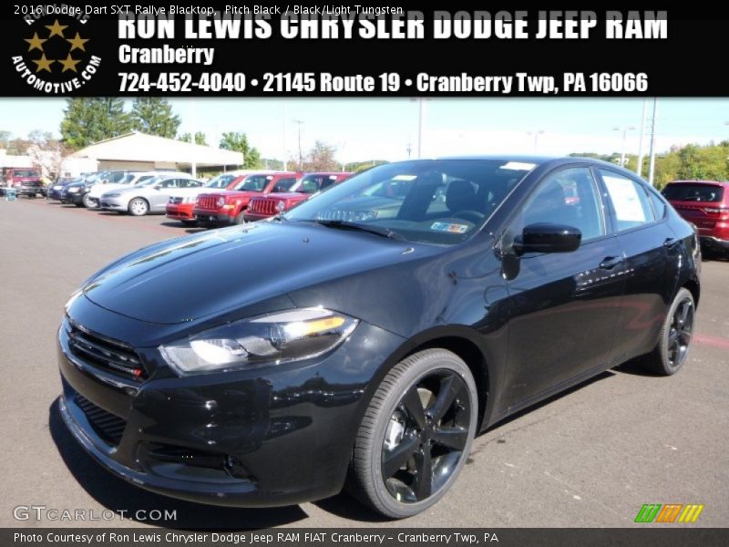 Pitch Black / Black/Light Tungsten 2016 Dodge Dart SXT Rallye Blacktop