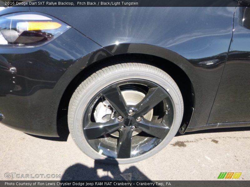 Pitch Black / Black/Light Tungsten 2016 Dodge Dart SXT Rallye Blacktop
