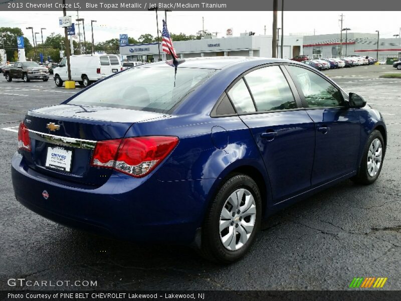 Blue Topaz Metallic / Jet Black/Medium Titanium 2013 Chevrolet Cruze LS