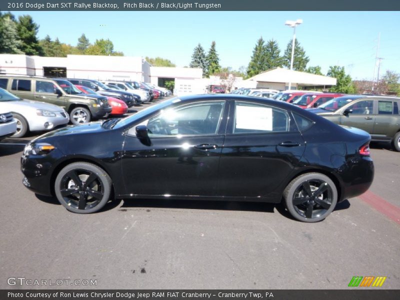 Pitch Black / Black/Light Tungsten 2016 Dodge Dart SXT Rallye Blacktop