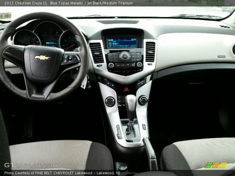 Blue Topaz Metallic / Jet Black/Medium Titanium 2013 Chevrolet Cruze LS