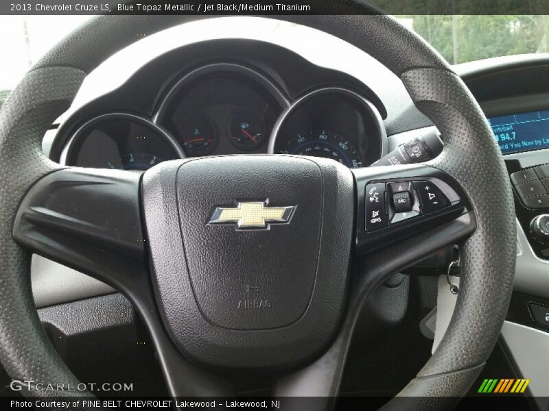 Blue Topaz Metallic / Jet Black/Medium Titanium 2013 Chevrolet Cruze LS