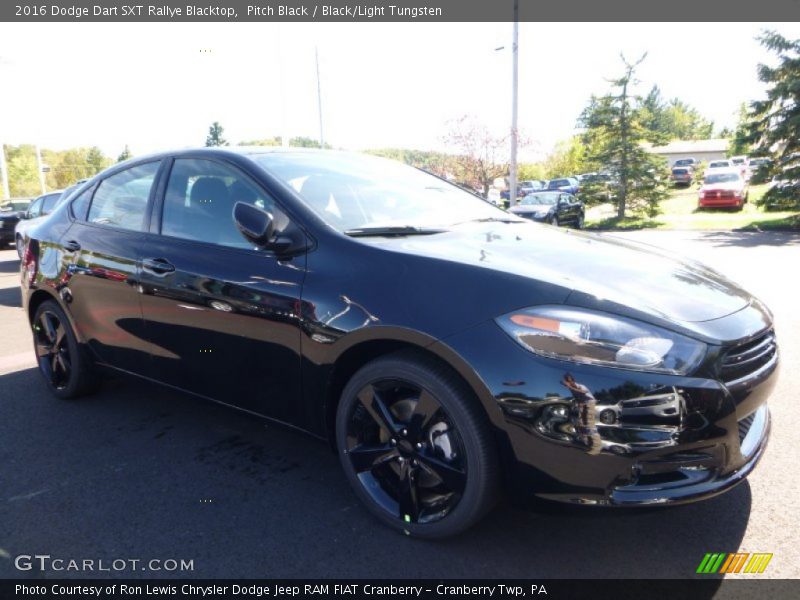 Pitch Black / Black/Light Tungsten 2016 Dodge Dart SXT Rallye Blacktop