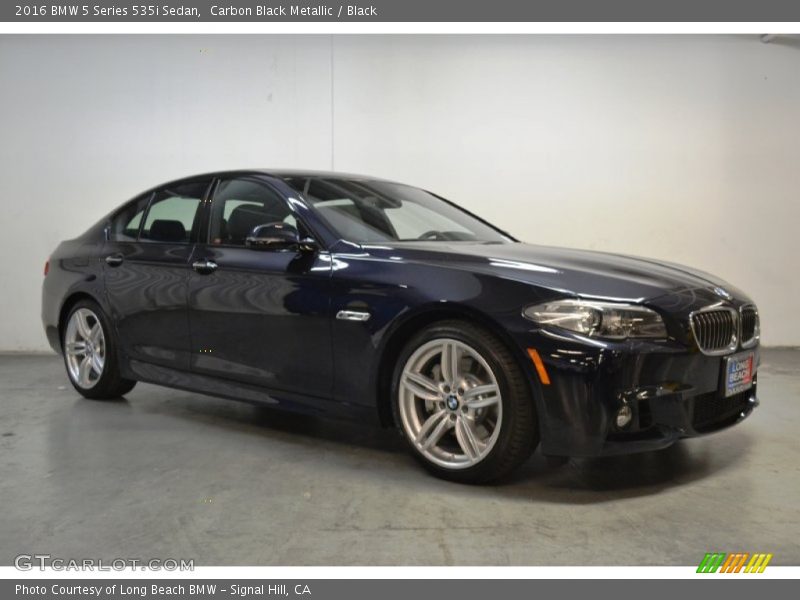 Carbon Black Metallic / Black 2016 BMW 5 Series 535i Sedan