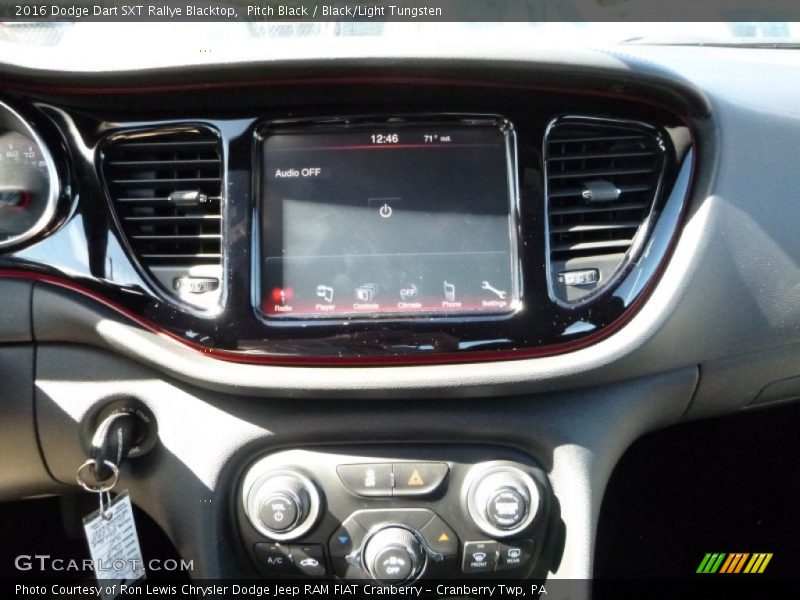 Pitch Black / Black/Light Tungsten 2016 Dodge Dart SXT Rallye Blacktop