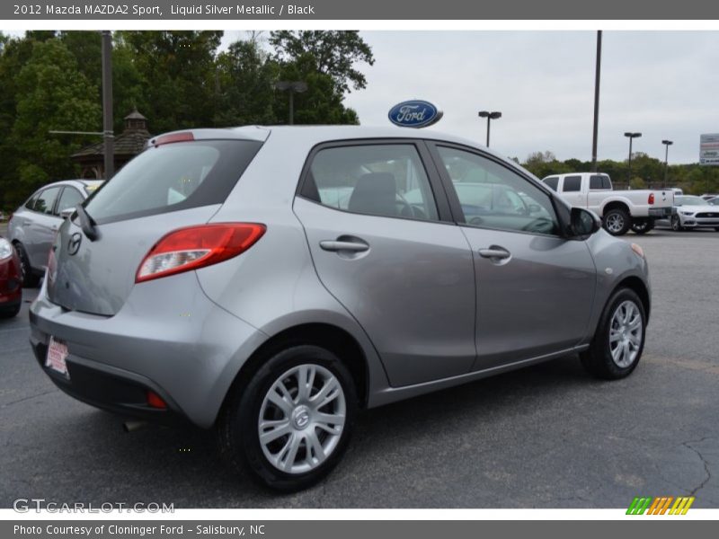 Liquid Silver Metallic / Black 2012 Mazda MAZDA2 Sport