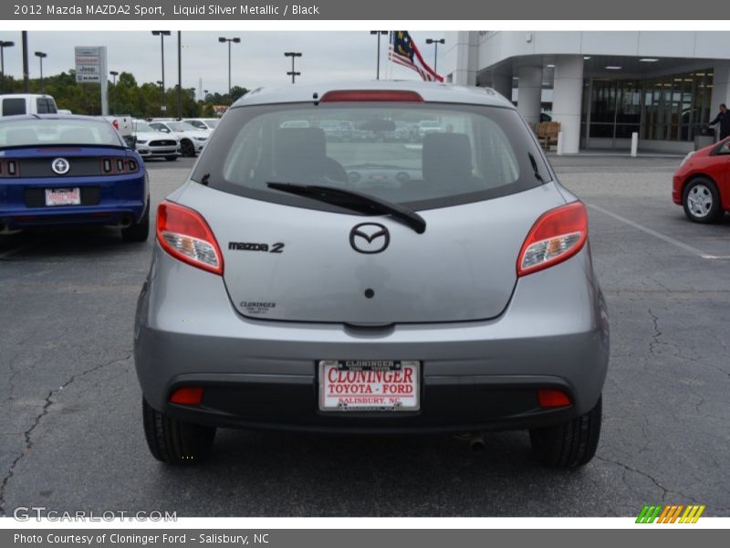 Liquid Silver Metallic / Black 2012 Mazda MAZDA2 Sport