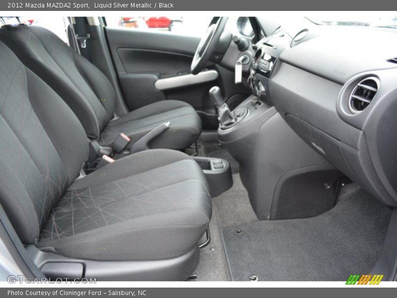 Liquid Silver Metallic / Black 2012 Mazda MAZDA2 Sport