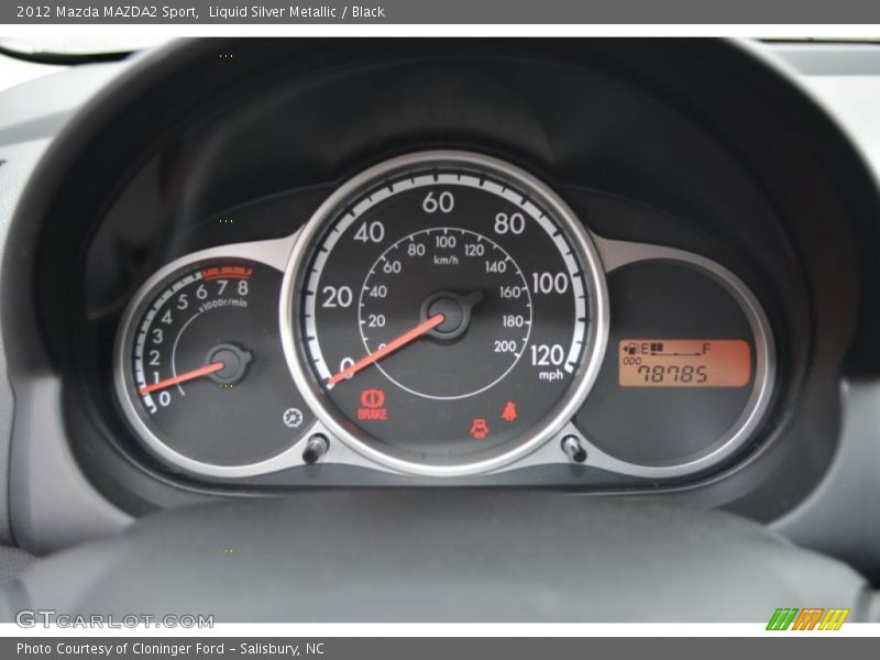 Liquid Silver Metallic / Black 2012 Mazda MAZDA2 Sport