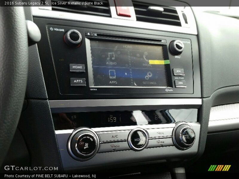 Ice Silver Metallic / Slate Black 2016 Subaru Legacy 2.5i