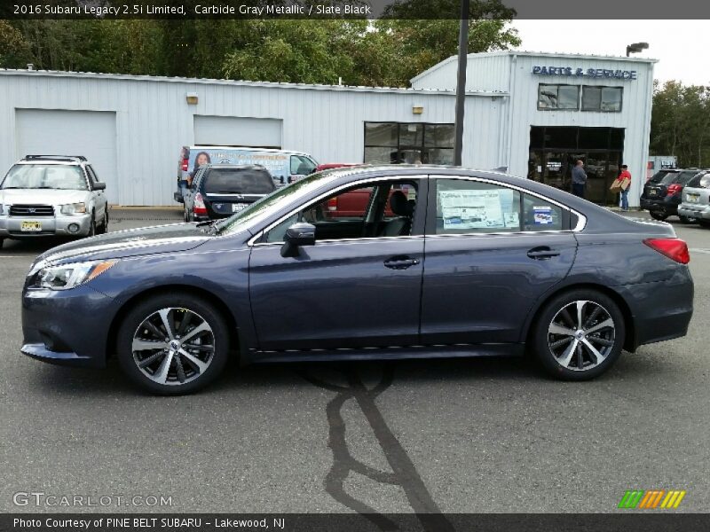 Carbide Gray Metallic / Slate Black 2016 Subaru Legacy 2.5i Limited