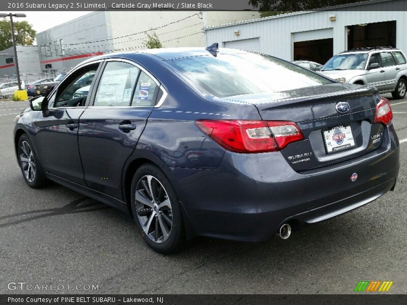 Carbide Gray Metallic / Slate Black 2016 Subaru Legacy 2.5i Limited