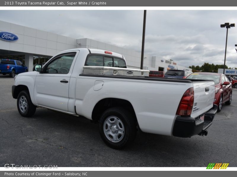 Super White / Graphite 2013 Toyota Tacoma Regular Cab