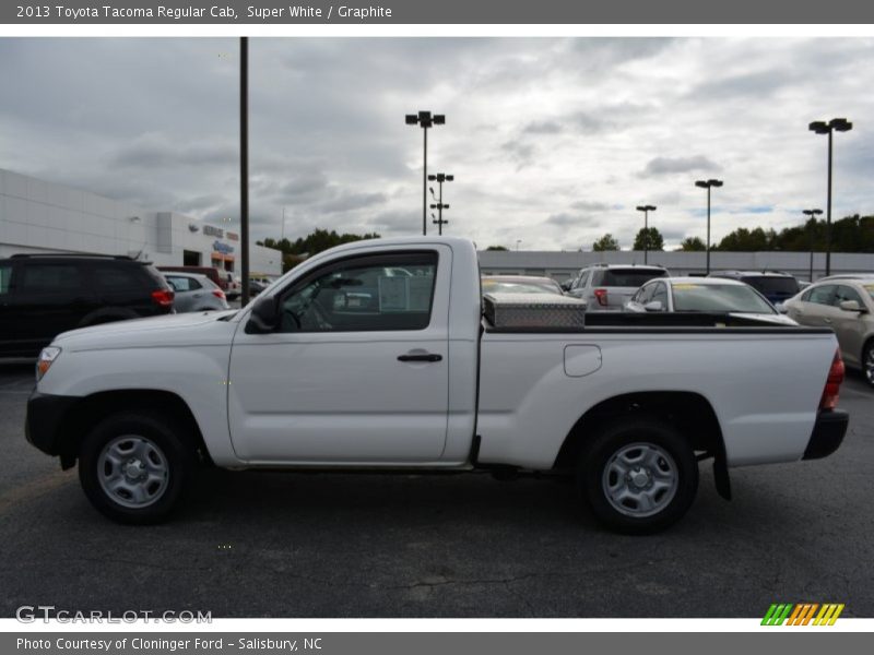 Super White / Graphite 2013 Toyota Tacoma Regular Cab