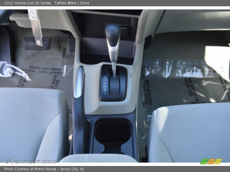 Taffeta White / Stone 2012 Honda Civic EX Sedan