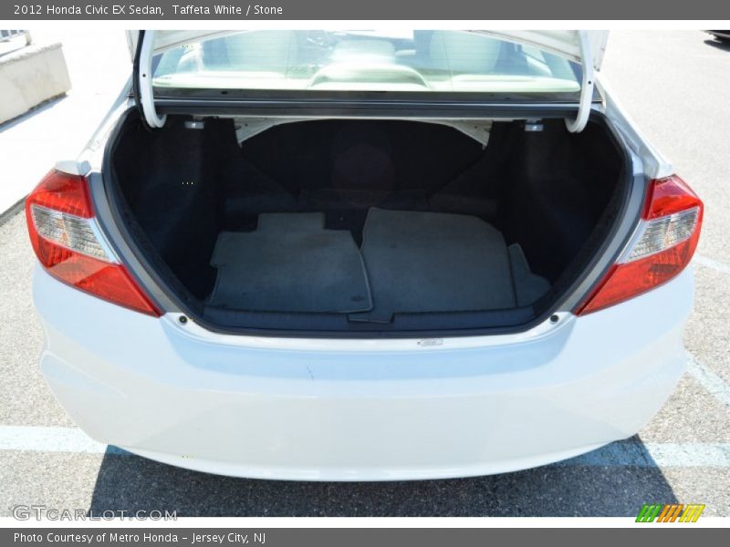 Taffeta White / Stone 2012 Honda Civic EX Sedan