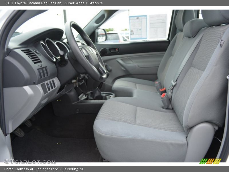 Super White / Graphite 2013 Toyota Tacoma Regular Cab