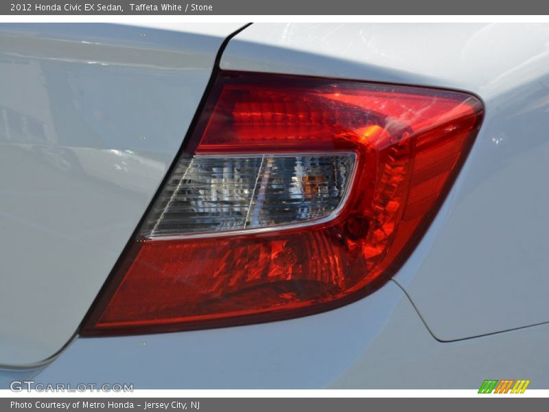 Taffeta White / Stone 2012 Honda Civic EX Sedan