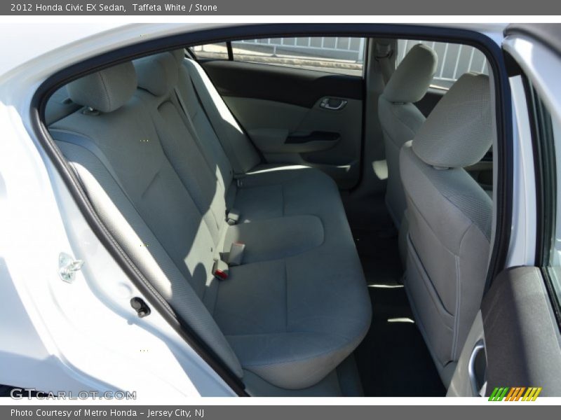 Taffeta White / Stone 2012 Honda Civic EX Sedan