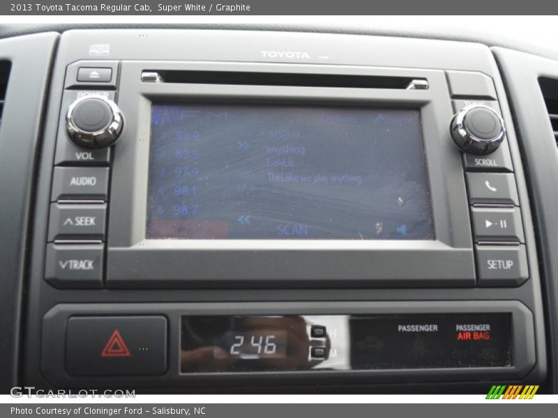 Super White / Graphite 2013 Toyota Tacoma Regular Cab