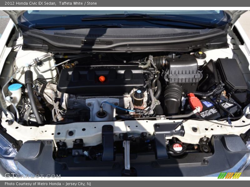 Taffeta White / Stone 2012 Honda Civic EX Sedan