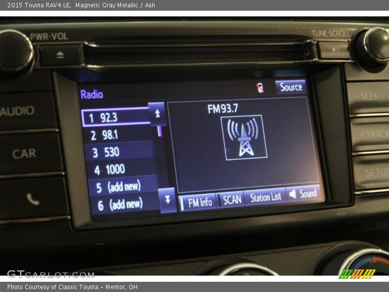 Magnetic Gray Metallic / Ash 2015 Toyota RAV4 LE