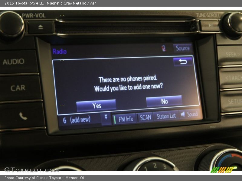 Magnetic Gray Metallic / Ash 2015 Toyota RAV4 LE