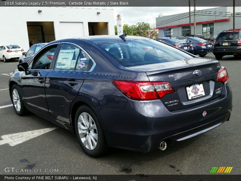Carbide Gray Metallic / Slate Black 2016 Subaru Legacy 2.5i Premium